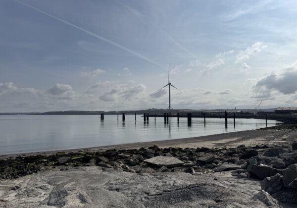 Relevé topographique de haute précision sur la plus grande éolienne de France
